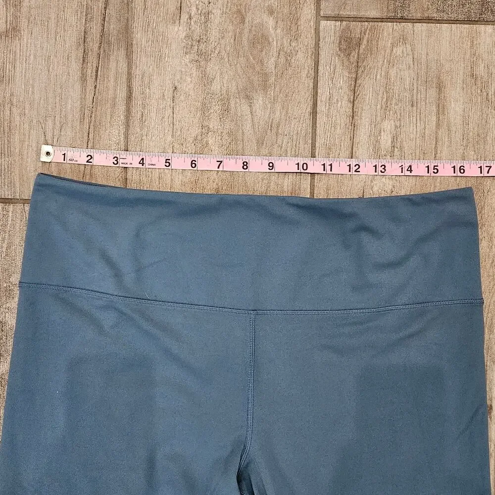Athleta Tea‎ Dye 7/8 Tight Leggings Womens Size XL Blue High Rise Activewear Gym